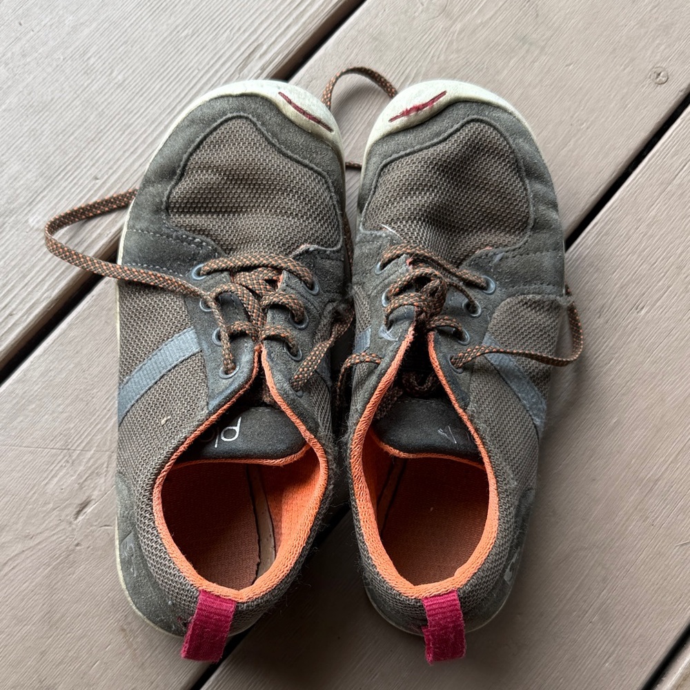 PLAE Brown and Gray Kids Sneakers